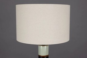 Sötétbarna-zsályaszínű állólámpa textil búrával (magasság 143 cm) Vertigo – Dutchbone