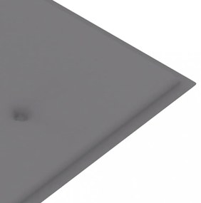 szürke oxford szövet kerti padpárna 180 x 50 x 3 cm