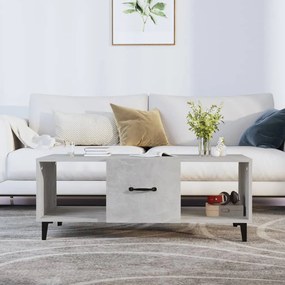 Betonszürke szerelt fa dohányzóasztal 102 x 50 x 40 cm