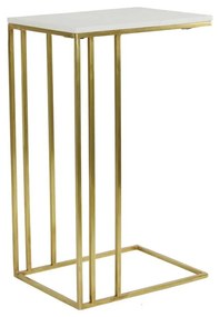 Tárolóasztal márvány dekoros asztallappal 31x41 cm Roshan – Light &amp; Living