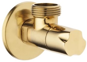 Invena kerámia fejszögszelep 1/2" X 1/2", arany fényes, INV-ZW-49-01Z-W