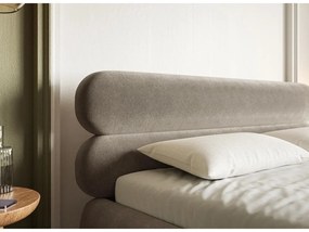 Franciaágy 180 cm Rirri 180B (ágyráccsal) (bézs szürke + fekete). 1099871