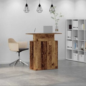 recepciós pult antik fa 100x40x104 cm szerelt fa