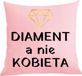 Párna párnahuzat Ajándék Valentin nap Születésnap Gyémánt nem Nő