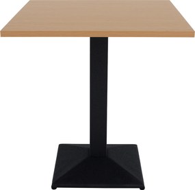 Bisztró asztal, tölgy sonoma/fekete, 70x70 cm, RINALDO TYP 1