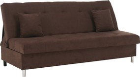 Kihúzható kanapé, barna, ALADA