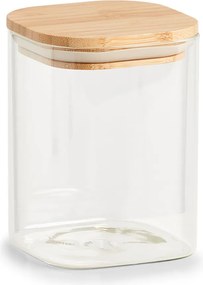 Tároló tégely bambusz fedéllel,