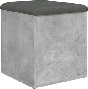 vidaXL betonszürke szerelt fa tárolópad 42 x 42 x 45 cm