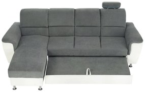 Sarokkanapé Stan kicsi (fehér + szürke) (B). 794266