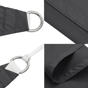 antracitszürke 100% poliészter oxford szövet napvitorla 2x2x2 m