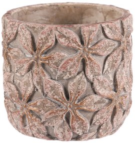 Beton virágcserép burkolat Flower M, 15 x 13 cm, 15 cm átmérőjű