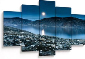 Egy éjszakai táj képe, Izland (150x105 cm)