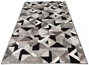 Felix modern szőnyeg barna szürke fekete 65 x 210 cm