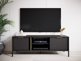 TV asztal/szekrény Lyran 2D (antracit + arany). 1071359