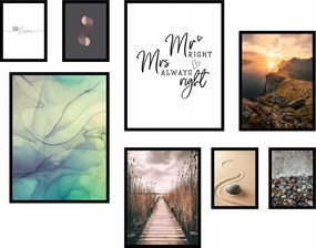 Szett 8db-os poszter szett galéria otthonra