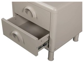 Bézs fém éjjeliszekrény Rune – WOOOD