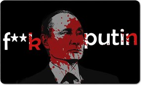 Lábtörlő Bejárati ajtó alá Gumi Putyin 45x75