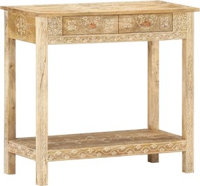 vidaXL tömör mangófa tálalóasztal 80 x 35 x 74 cm