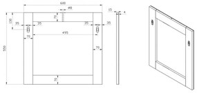 Nina 60 fali tükör