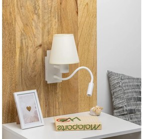 Brilagi - LED Fali lámpa NUBILA 1xE27/25W/230V + LED/3W fehér/krémes