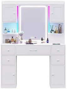 California fésülködő asztal, fehér