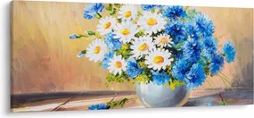 Festett kép egy váza virágról (120x50 cm)