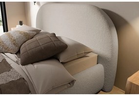 Franciaágy 140 cm Olivo P (ágyráccsal) (tárolóhellyel) (világos bézs + fekete). Akció -15%. 1100428