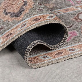 Világoszöld mosható szőnyeg 190x290 cm Una Floral – Flair Rugs