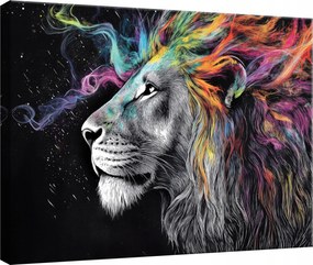 Vászonkép Hálószoba Nappali Konyha Absztrakt Oroszlán Vászon Fal 100x70