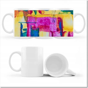 Nyomott mintás bögre Absztrakt Olga