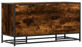 cipőpad füstölt tölgy 100x40x53,5 cm fából és fémből készült