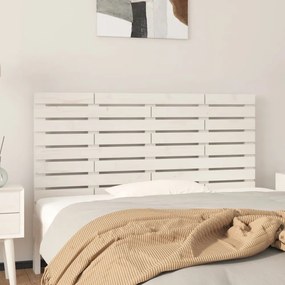 fehér tömör fenyőfa fali fejtámla 146 x 3 x 63 cm