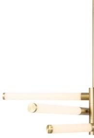 Maytoni MOD106PL-L28G3K - AXIS LED rúdra szerelt csillár, LED/28W/230V, arany