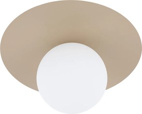 Fali lámpa fali lámpa bézs fém fehér gömbbel Pixi hálószobába