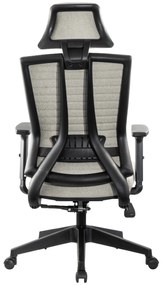 Ello ergonómikus szövet irodai forgószék deréktámasszal, fejtámasszal