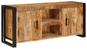 TV szekrény Barna 120 x 30 x 50 cm Tömör durva mangófa