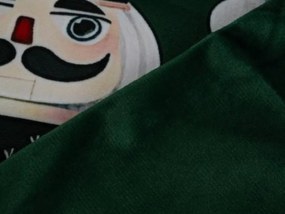 Karácsonyi párnahuzat NUTCRACKER 45x45 cm, zöld