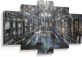 Egy régi épület belsejének képe (150x105 cm)