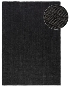 Fekete juta szőnyeg 80x150 cm Bouclé – Hanse Home