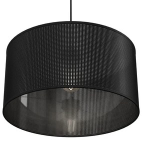 Csillár zsinóron LOFT SHADE 1xE27/60W/230V á. 40 cm fekete