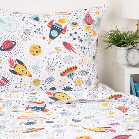4Home Gyermek pamut ágynemű Cosmic Adventure, 140 x 200 cm, 70 x 90 cm