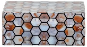 Dekoratív poligyanta tárolódoboz 13x10x5 cm Domino – Bloomingville