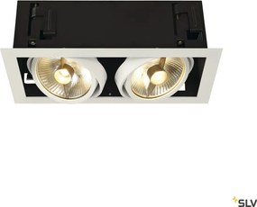 SLV KADUX 115551 Beépíthető spotlámpa 2x75W/GU10/ES111 IP20