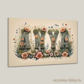 ANYA virágokkal 12 – Szívből jövő prémium falikép 60x40 cm
