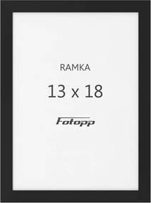 Képkeret Fekete 13x18 cm fotókeret pp