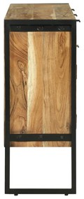 Oldalszekrény 100x30x75 cm Tömör Fa Akác