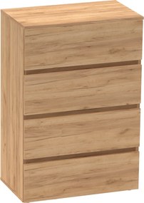 PARMAD komód, craft tölgyfa, arany