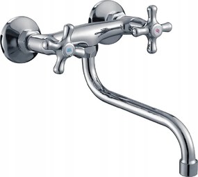 Falra szerelhető mosdó csaptelep Duro.retro Verde S20CM