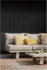 Szürkésbézs kárpitozott kerti kanapé Bear – WOOOD