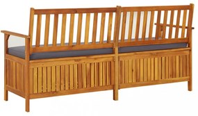 tömör akácfa tárolópad párnával 170 cm